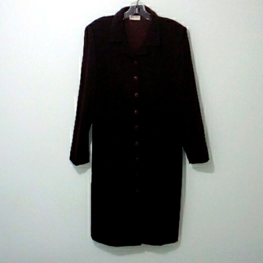 Vintage Dallaird's long button down jacket / shirt dress